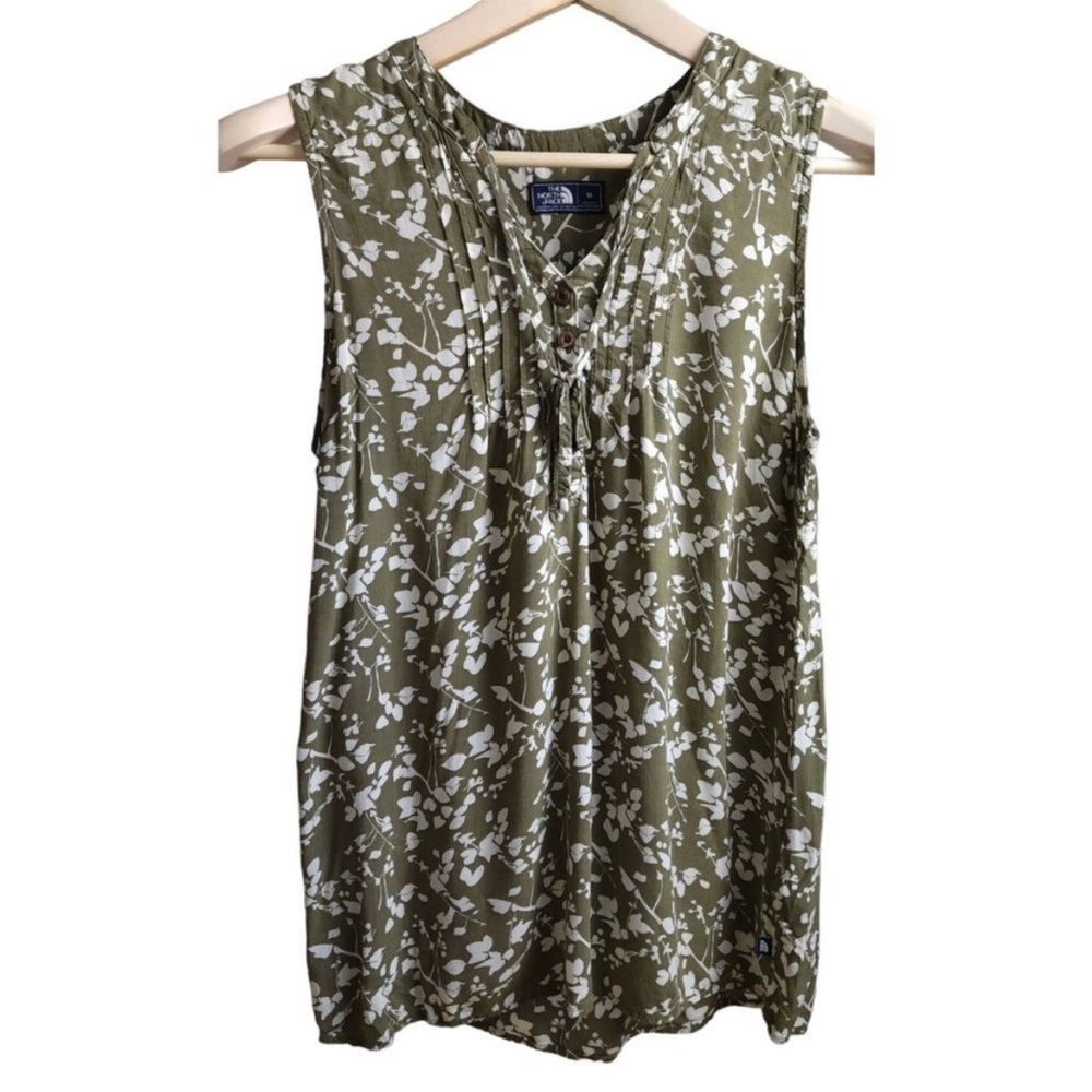 The North Face Womens floral-print sleeveless top, M